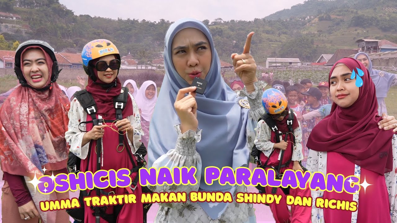 Ricis jatoh kesawah!!  Umma Traktir Bunda Shindy dan Ricis