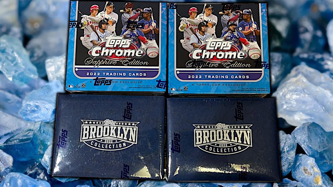 2022 BROOKLYN COLLECTION & Topps Chrome SAPPHIRE Edition Baseball Cards