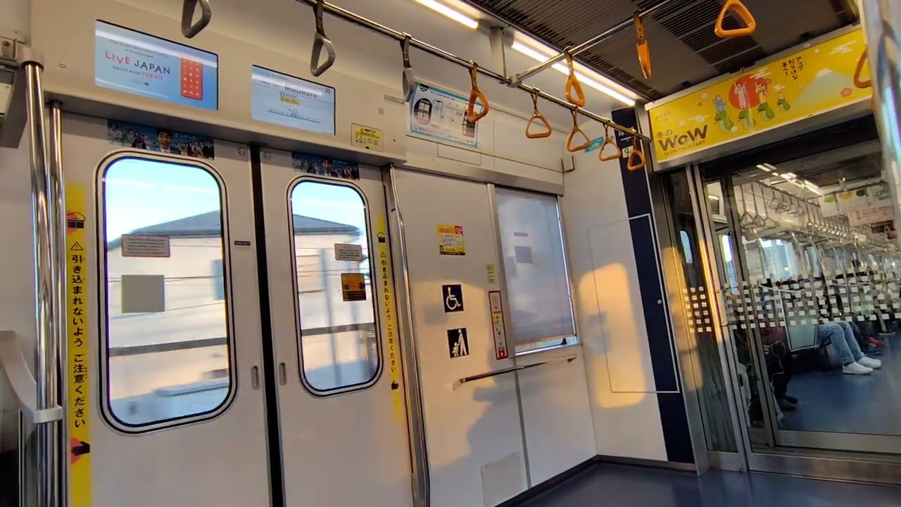 常磐緩行線｜北松戸駅→馬橋駅（千代田線用の東京メトロ16000系電車16108F）各駅停車の車内と車窓、走行音、アナウンス。日本の鉄道。R7/1（千葉県）Joban Line JAPAN TRAIN