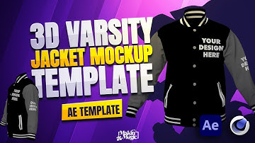 Custom 3D Varsity Jacket Mockup in After Effects