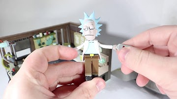 McFarlane Toys Rick and Morty Spaceship and Garage Lego Build