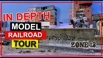 In Depth Model Railroad Tour - Episode 2 - HO Scale Layout - Zone 13