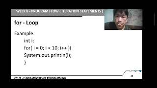 Week 8 - Program Flow, Iteration Statement (Educational Purposes)