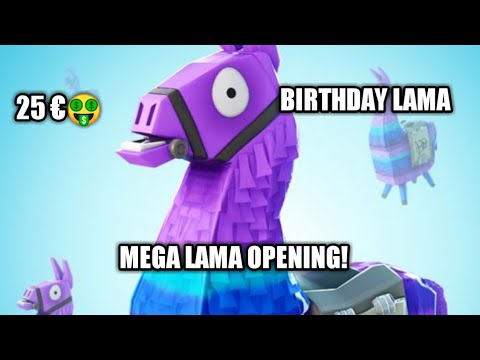 MEGA LAMA OPENING! 35 lama plus e 3 compleanno!!!!!| fortnite salva il mondo