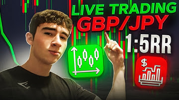 Live trading GBP/JPY - easy 1:5 using supply & demand + liquidity trading strategy (5m timeframe)