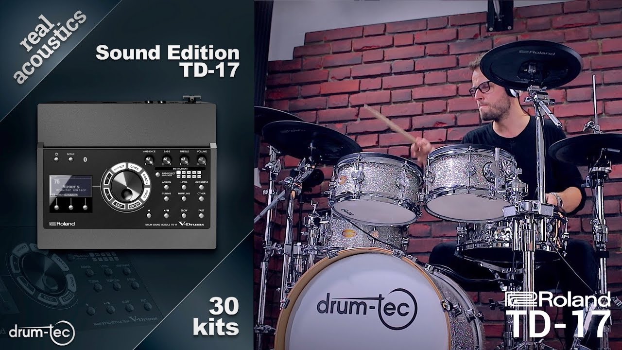Roland TD-17 Real Acoustics Sound Edition: Custom kits by