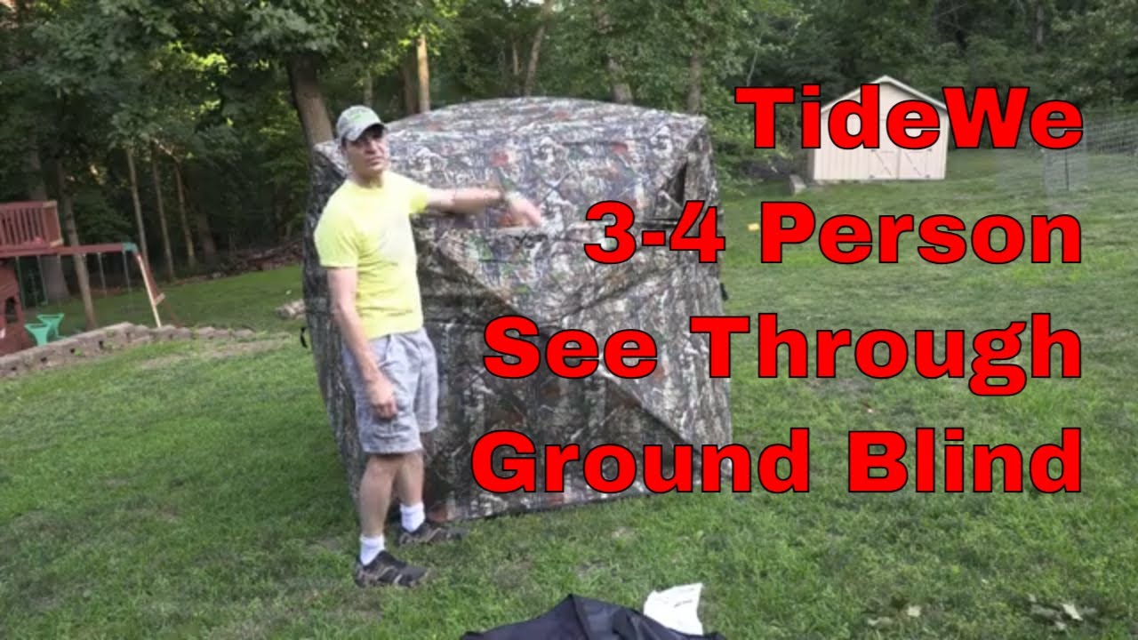 TideWe See Through 3 4 Person Blind