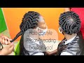 Halo Hairstyle with Brazilian wool African threading