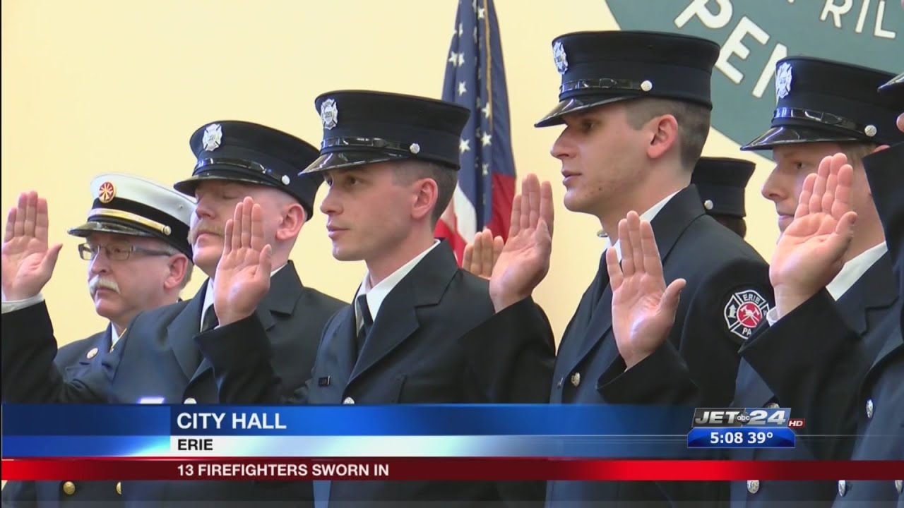 Largest class of Erie firefighters in 16 years joins the Erie Fire