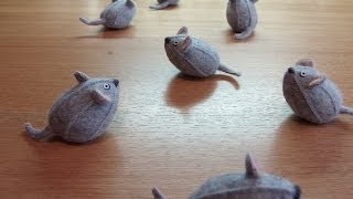 ハンドメイド雑貨 ネズミのマグネット 作り方 - YouTube