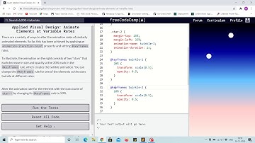 Tutorial 47 - animate elements at variable rate using @keyframe - free code camp (Explained)
