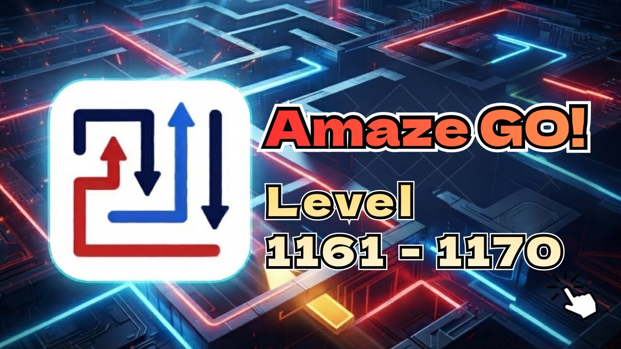 確認用 パズルのダメージ Amaze GO! Level 1161-1170 Walkthrough | All Solutions | 矢印パズル