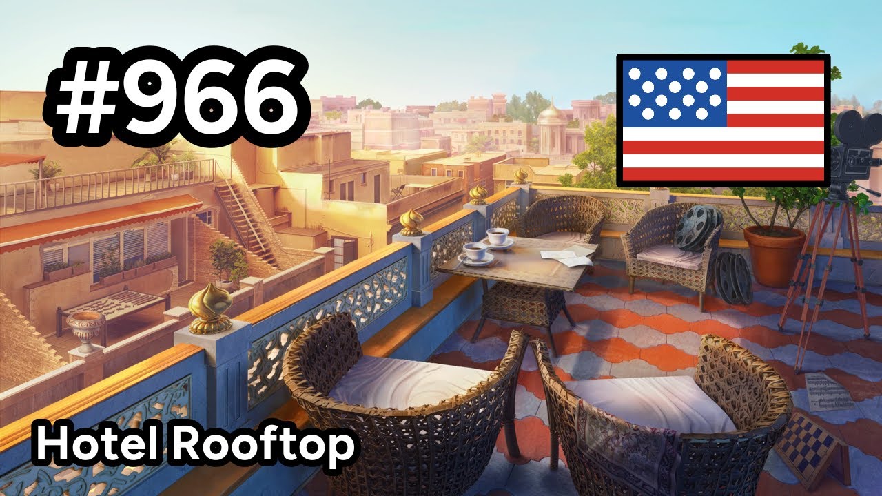 #966 🇺🇸 (📕4-📄19-1) - Hotel Rooftop - June's Journey - YouTube