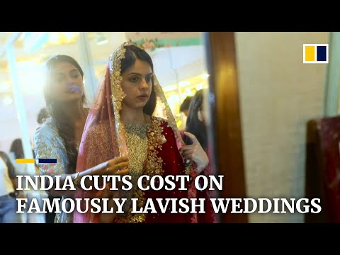 Lavish Indian weddings scaled down amid nation’s economic slowdown
