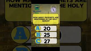 how many prophets are mentioned in Quran #quiz #shorts #islam