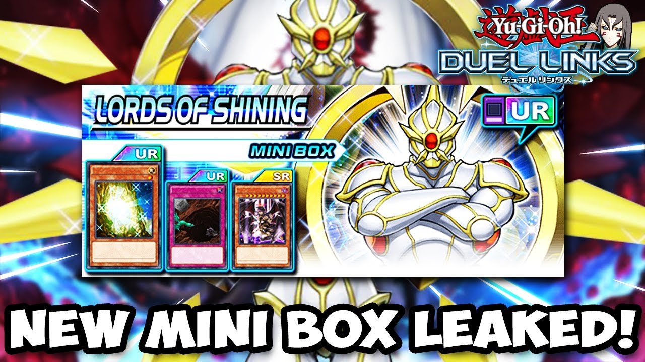 YuGiOh! Duel Links Leaks NEW Mini Box Lords Of Shining FULL BOX