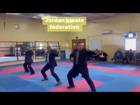 Karate Jordan Kata Tikke Shodan كاتا تيكي شودان الخبراء علاء الشافعي أحمد امطاوع محمد خواجا 