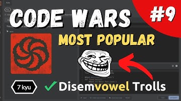 Disemvowel TROLLS - Codewars Popular Katas SOLVED #9