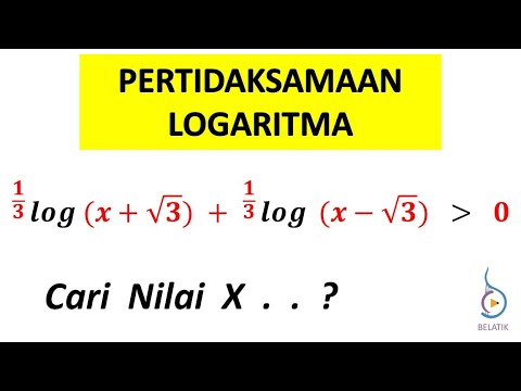 Pertidaksamaan Penjumlahan Logaritma Basis Pecahan Tanda Lebih Besar Dari Nol Matematika Sma Belatik Youtube