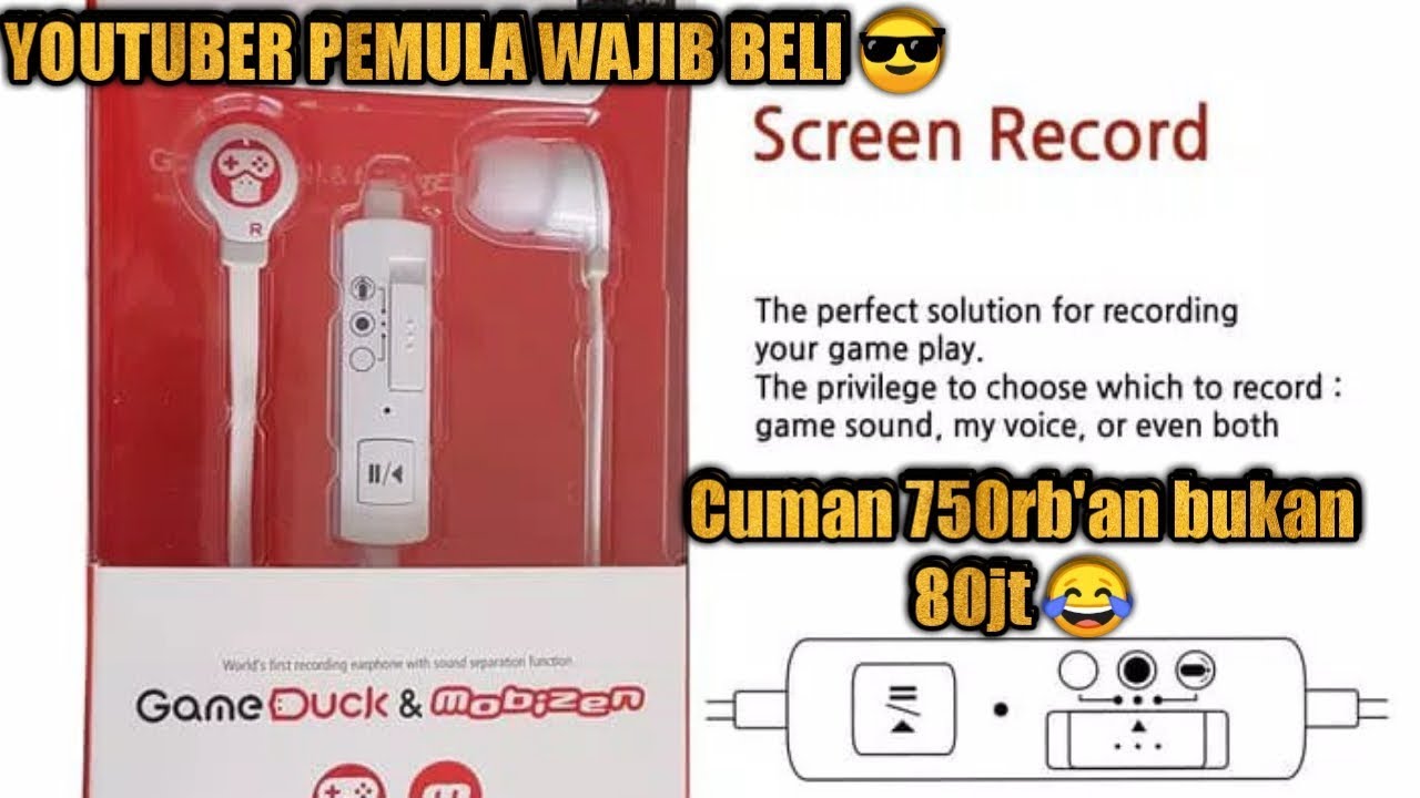 Cara Merekam Audio Internal Dengan Gameduck & Mobizen Earphone