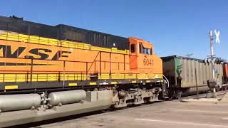BNSF #5853 Northbound Empty Energy Coal Train With MAC DPU Power Unit