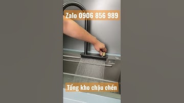 Chậu rửa chén 1 ngăn lớn kèm Vòi, Xả thác #chauruabat1ho #chauruachen #chauruabat #bonruacheninox