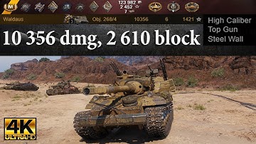 Object 268 Version 4 10356 dmg 6 kills 1421 exp 2610 block | Ultra HD 4K World of Tanks