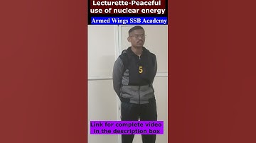 Lecturette-peaceful use of nuclear energy. #shorts