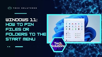 Windows 11: How to Pin Files & Folders to the START MENU