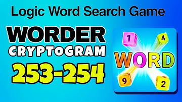 WORDER Logic Word Search Game level 253 254