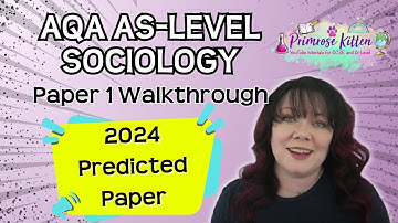 AQA | AS-Level | Sociology | Paper 1 | 2024 Predicted Paper