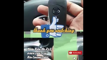 Programming Remote Key Kia Carens