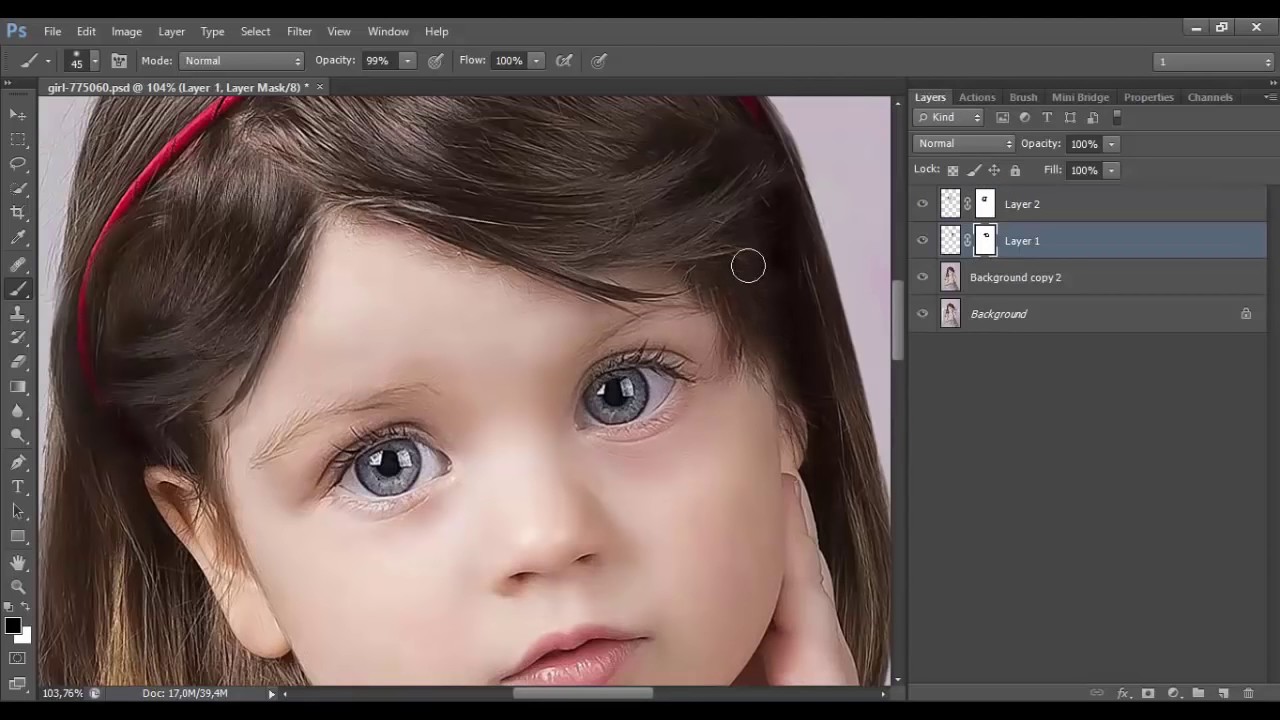 Кукольный образ в Фотошоп  Делаем ребенка куклу