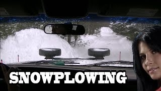 Snow Plowing Ride Along with My Most Hated Driveway I Plow