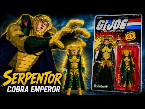 G.i. Joe ReAction+ Serpentor by Super7 Quick Unboxing Review