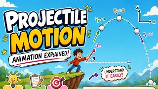 Projectile Motion Explained with Daily Life Examples | Animation | Physics Made Easy