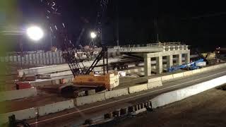 Green Tree Road Bridge Time-Lapse (Girder Placement)