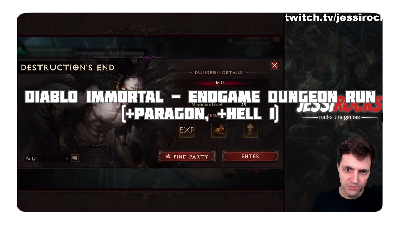 Diablo Immortal Endgame Dungeon Run Baal Hell 1 Paragon Youtube
