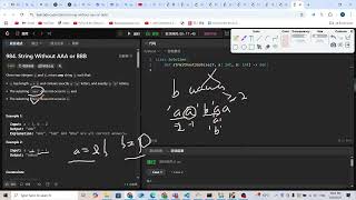 Leetcode 984. String Without AAA or BBB (greedy)