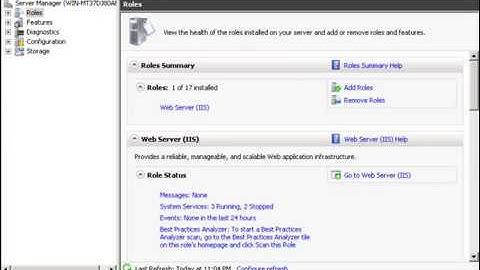 Install IIS 7 on Windows Server 2008 R2