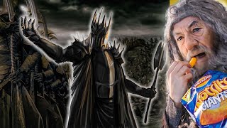 gandalf reacts to sauron vs 10,000 elves