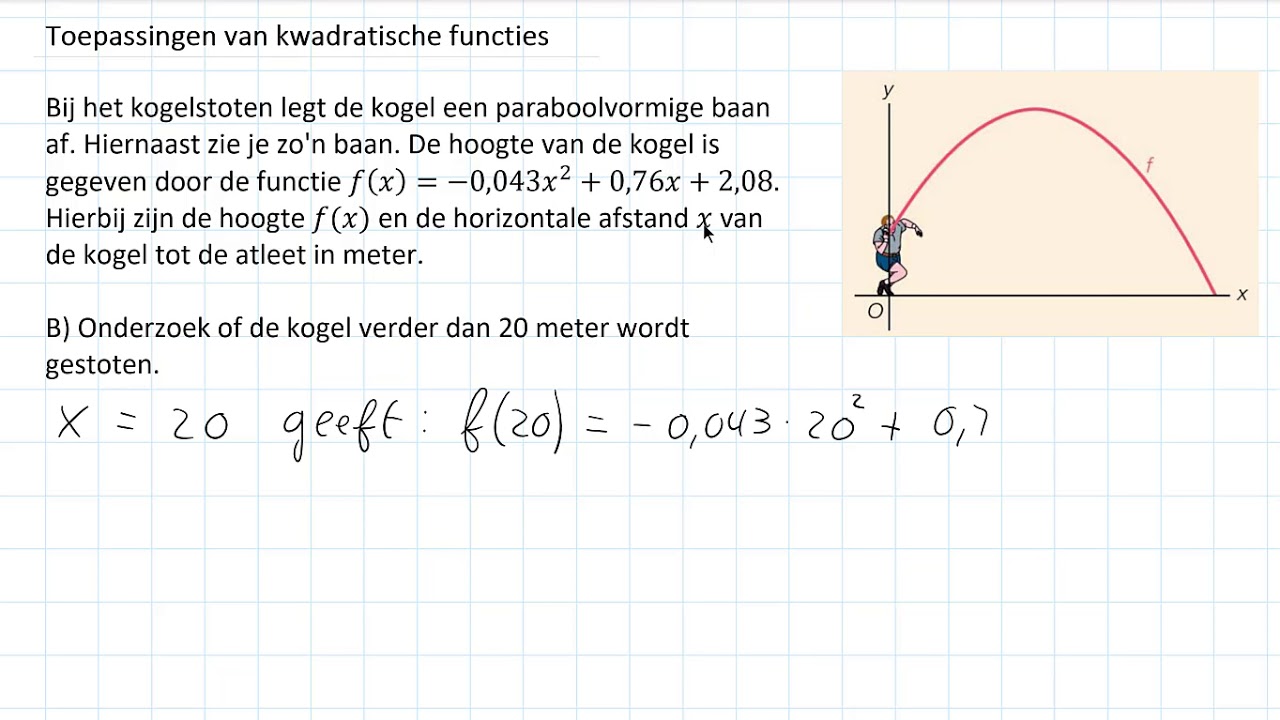 Kwadratische functies Toepassingen van kwadratische functies (3 HAVO & 3 VWO) YouTube Kwadratische functies Toepassingen van kwadratische functies (3 HAVO & 3 VWO) YouTube
