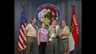 RJ Gunnarsson Eagle Award Ceremony Awards For Eagle Scouts