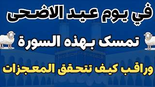 في يوم عيد الأضحى المبارك تمسك بهذه السورة المعجزة وراقب كيف تتحقق المعجزات