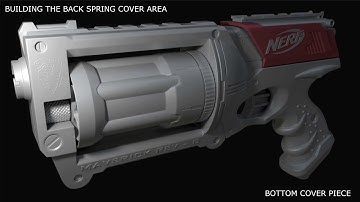 Maya/Zbrush HardSurface 16 Modeling Back Spring Area Cover