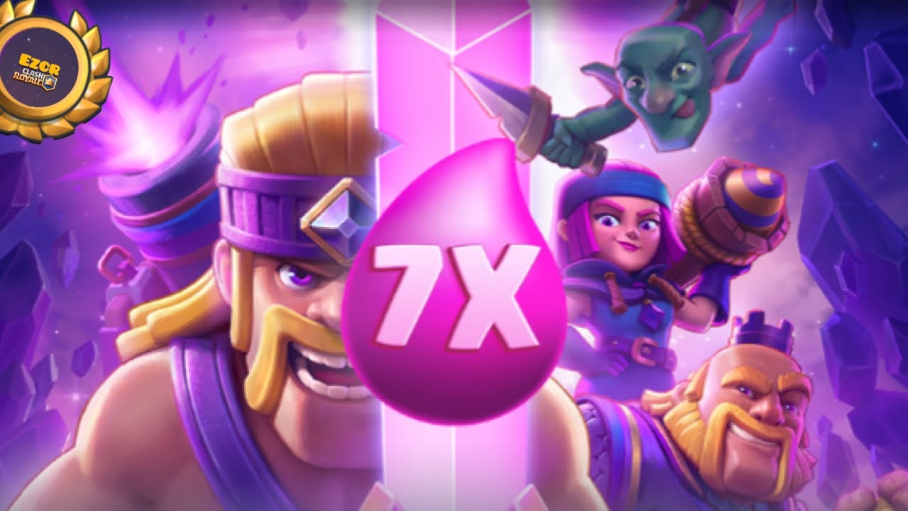 7X Elixir Clash Royale - YouTube