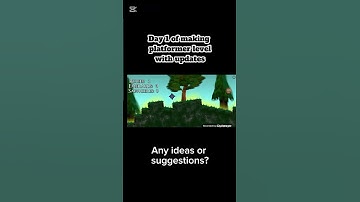 Day 1 of making a platformer level with updates. #shorts #geometrydash #gd. (sorry for not posting).