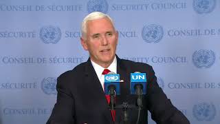 Vice President Pence UN Speech on Venezuela April 10 2019