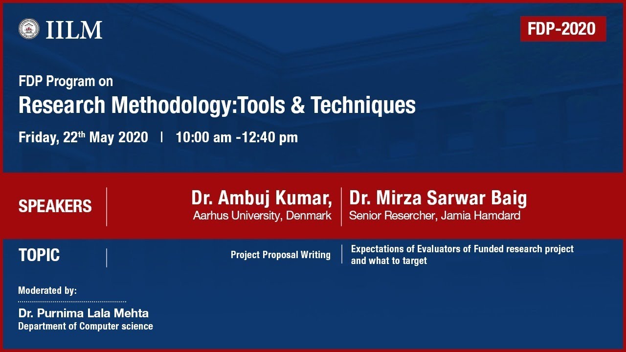 research methodology topics for fdp