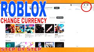 ✅  How To Change Currency In Roblox 🔴